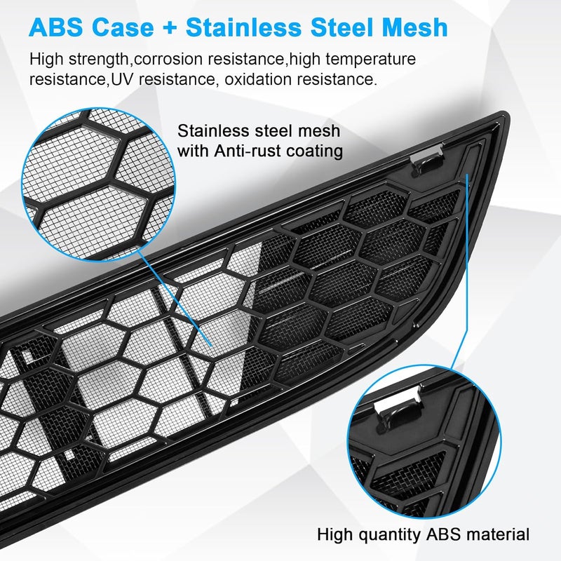 KUNIST Grille Mesh Inserts for Tesla Model Y 2021-2025 Front Air Inlet Vent Grille Cover Replacement for Tesla Model Y Accessories (Detachable Version 3.0) - Image 5